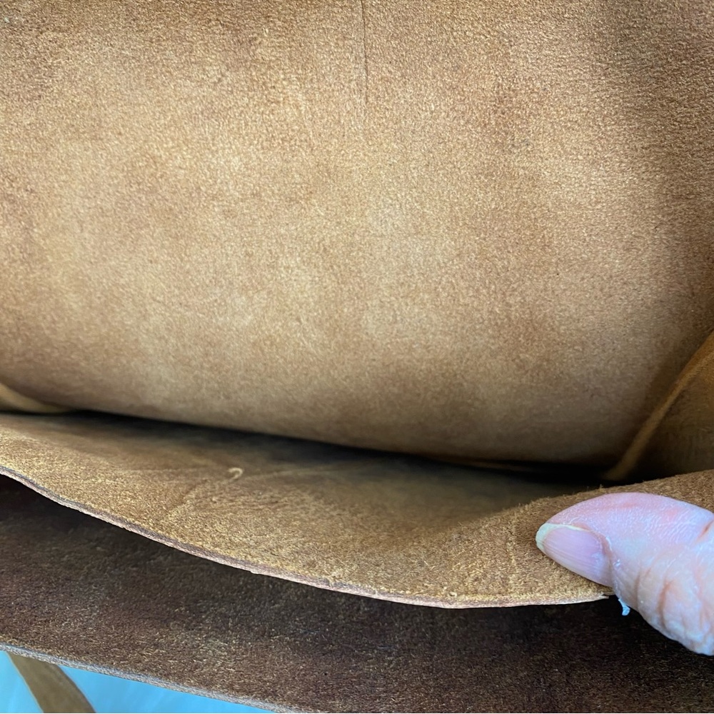 Hand Tooled Cowhide Leather Adjustable Crossbody - image 8